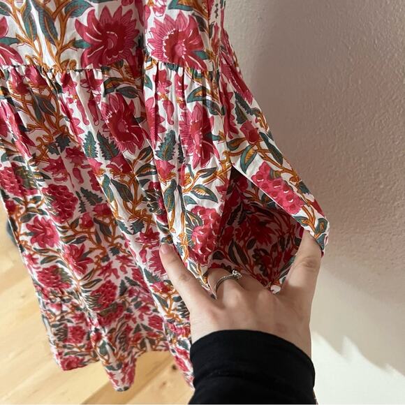 Caroline Constas NY Pink floral Strawberry mini shift swing dress NEW Medium - Picture 4 of 10